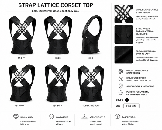 Posture Corrector Belt for Men & Women – Back & Shoulder Support, Free Size
