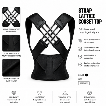 Posture Corrector Belt for Men & Women – Back & Shoulder Support, Free Size