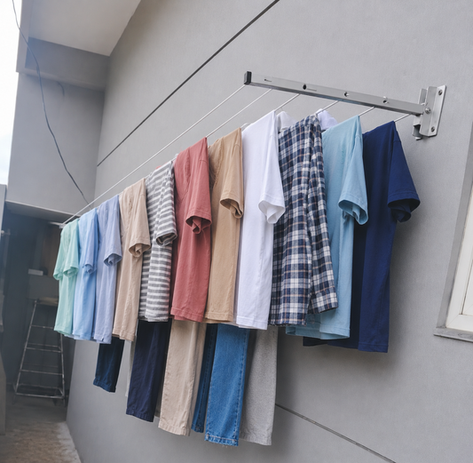 wall mounted cloth drying stand , cloth hanger , clothsline ,drying rack drying stand foldable cloth drying stand ,5 tier, pack of 1