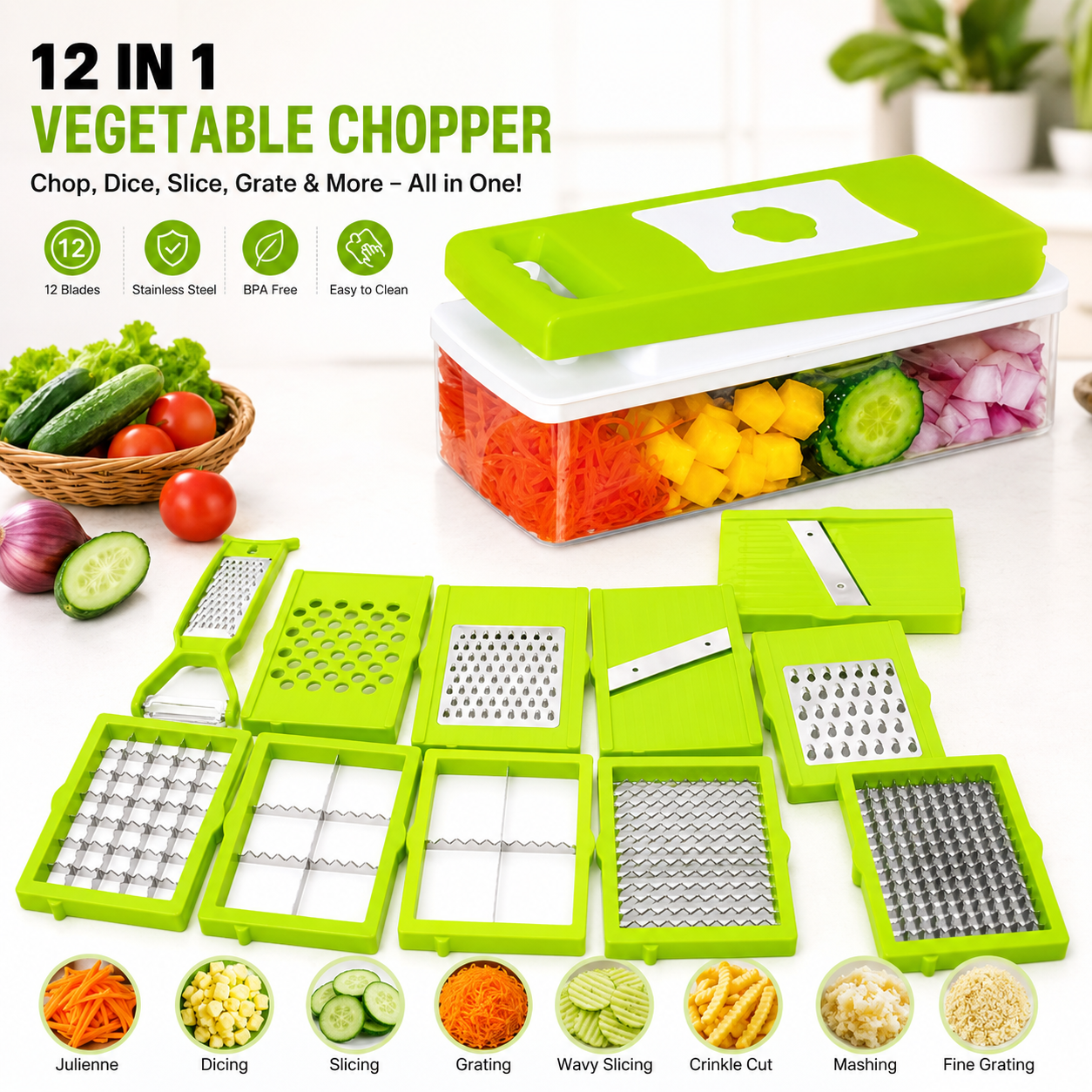 12 in 1 Vegetable Chopper