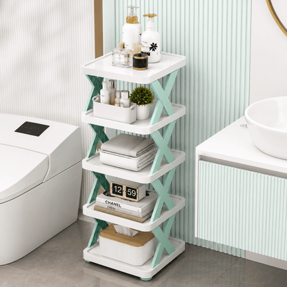 5 layer shoes rack for home plastic, adjustable shoe stand organizer.