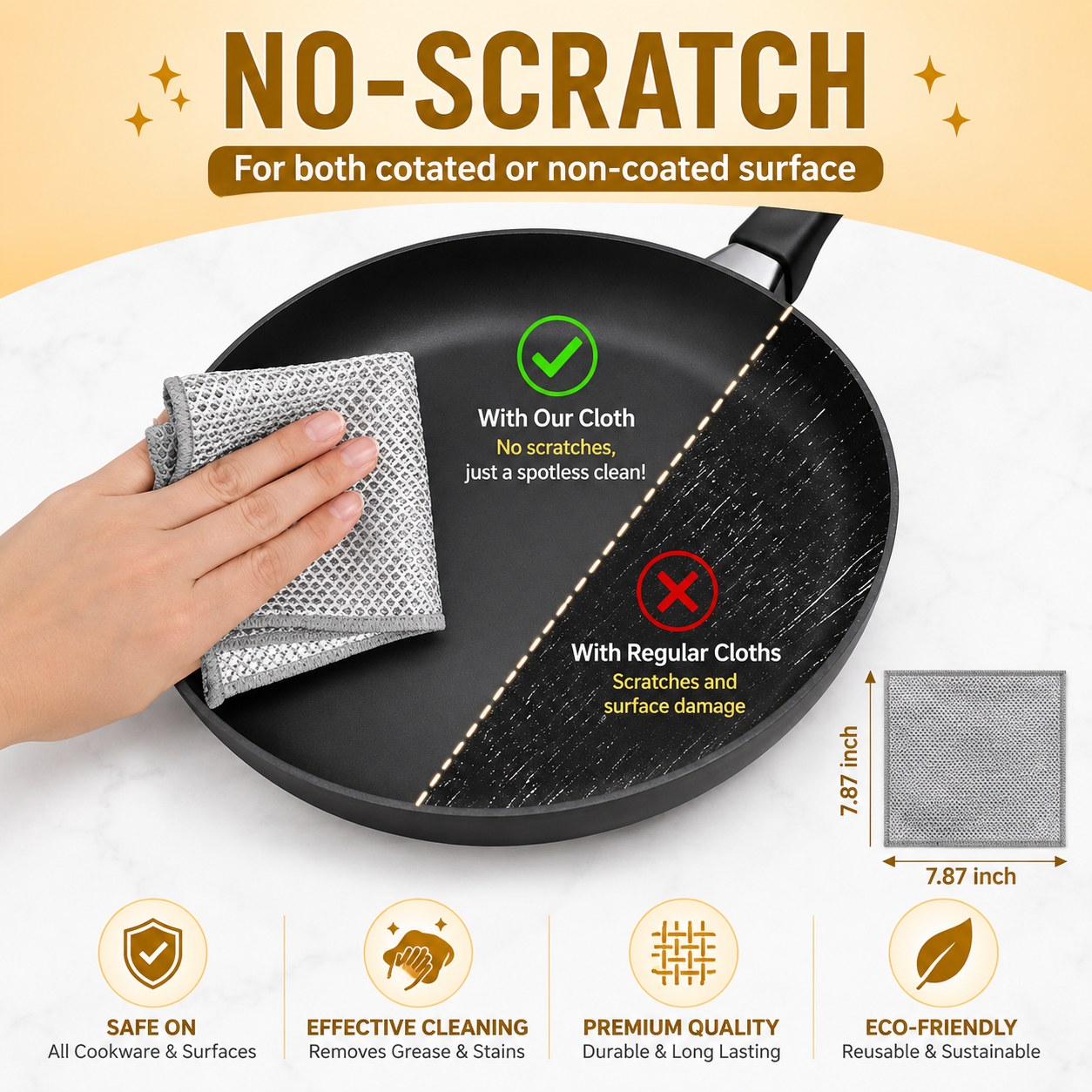 Non Scratch Steel Dish Washing Cloth