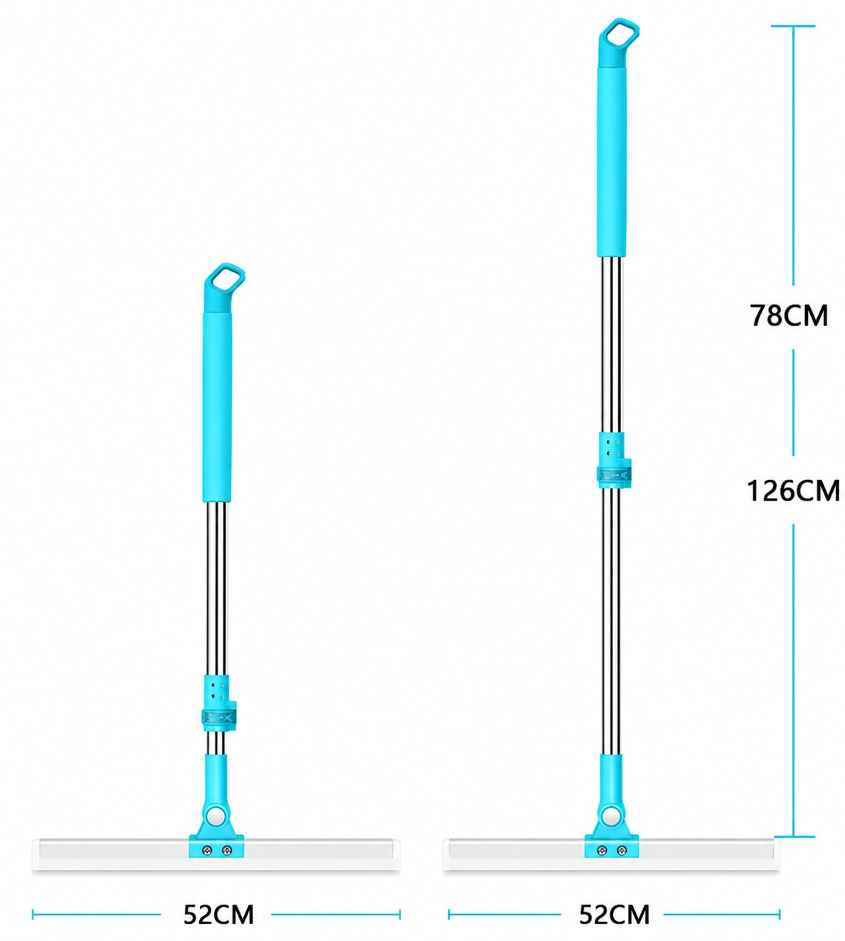 Heavy Duty Magic Broom Floor Wiper | 180° Rotating Silicone Squeegee | Multi-Purpose Cleaning Tool